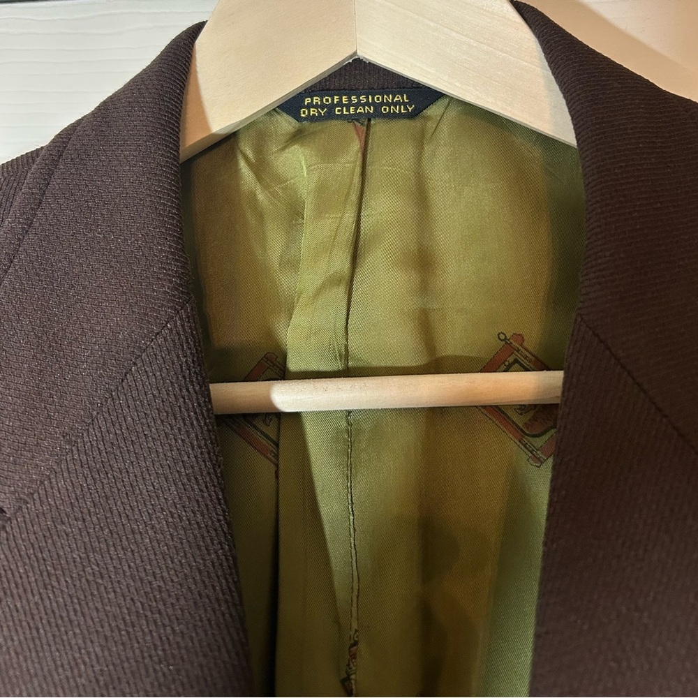 Vintage Michaels/Stern Brown Oversized Single Breasted Blazer Size L - Picture 2 of 14